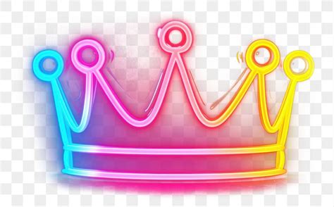 Png 3d Render Neon Crown Free Png Rawpixel