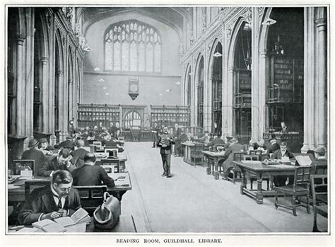 Reading Room, Guildhall Library stock image | Look and Learn