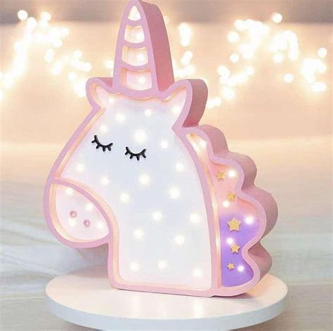 Noche luz unicornio lámpara lámpara decorativa niños lámpara Unicorn