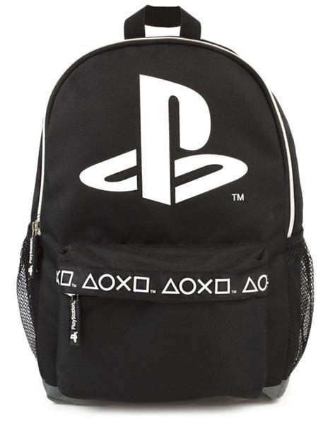 Sony Playstation Logo Black Stylish Gamer Backpack 16 — Vanilla