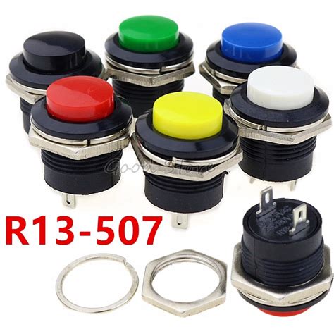 Jual Push On R Mm Saklar Tombol Reset Momentary Switch Button