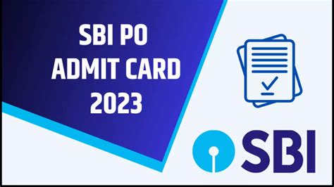 State Bank Of India Sbi Po Recruitment 2023 Pre Phase I Admit Card For