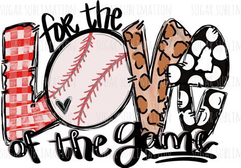 Baseball Love Of The Game Love Of The Game Baseball Shirts Clipart