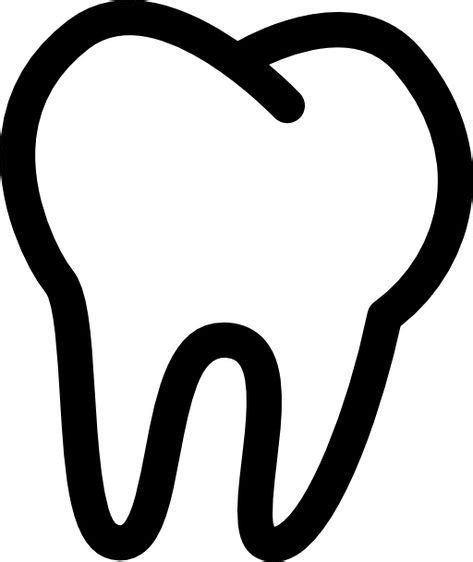 Tooth Outline Free Vector Icons Designed By Freepik Tooth Outline