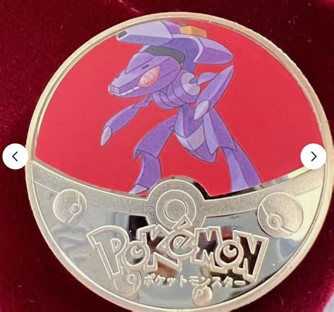 Pokemon Genesect Gold Plated Collectible Coin Card T Set Souvenir