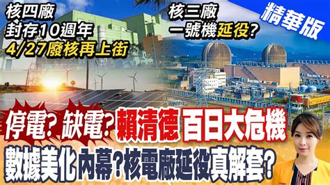 【張雅婷報新聞】核電延役聲浪再起藍推解套法案 賴接招｜核電廠延役能解套 核安會視個別機組狀況 精華版 Ctitv Youtube