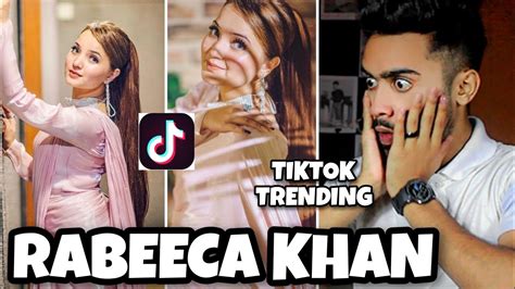 Rabeeca Khan Latest Tiktok Videos Reaction Rabeeca Khan New