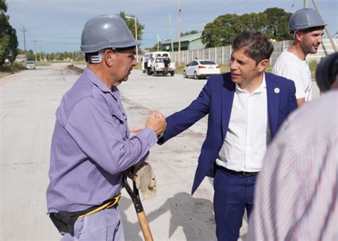 Axel Kicillof Recorri Obras En Ejecuci N En Benito Ju Rez Benito