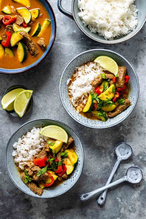 Thai Red Beef Curry Recipe Elle Republic