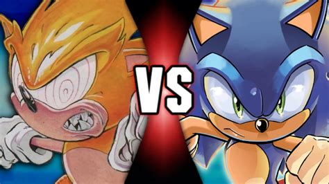 Fleetway Sonic Vs Archie Sonic Vs Idea By Thatoneshinybreloom On