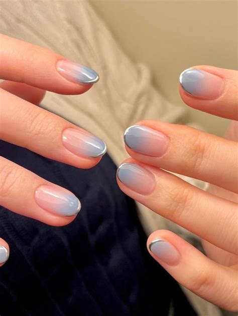 Korean Minimalist Nail Art 70 Best Designs You Can Diy At Home Blue