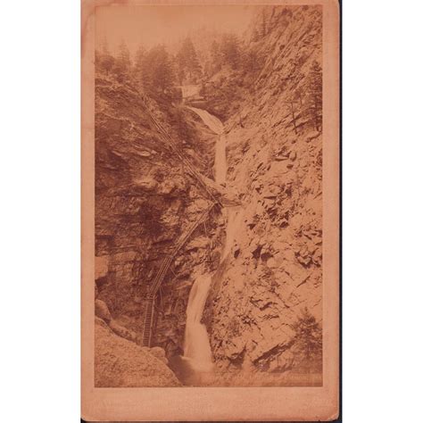 1890s Cabinet Card Photo Seven Falls In Colorado Springs Auction