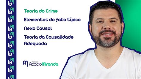 Teoria do Crime Elementos do fato típico Nexo Causal Teoria da