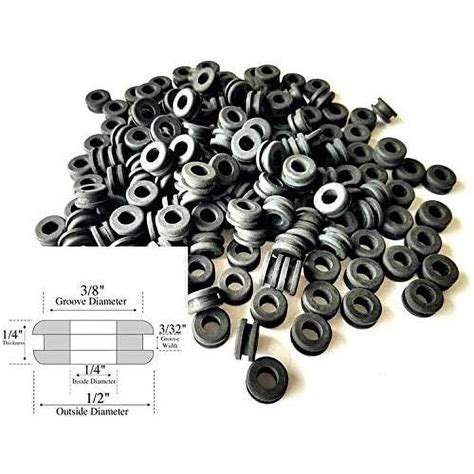 Pack Of Rubber Grommets Inside Diameter Width Fits