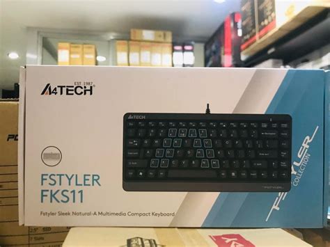 A4Tech FKS11 Fstyler Compact Size Wired Keyboard USB Grey On Carousell