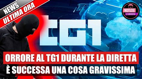 Orrore al TG1 durante la diretta è successa una cosa gravissima YouTube