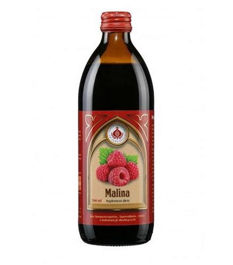 Produkty Bonifraterskie Sok z Maliny 500 ml cena opinie właściwości