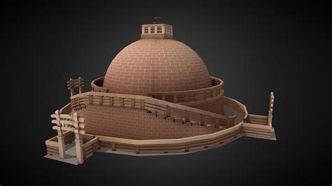 Sanchi Stupe Buy Royalty Free 3d Model By 3d Dreamscapes Pradeep1