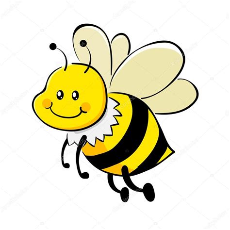 Cute Little Honey Bee Vector Cartoon Stock Vector Image By ©yusakp