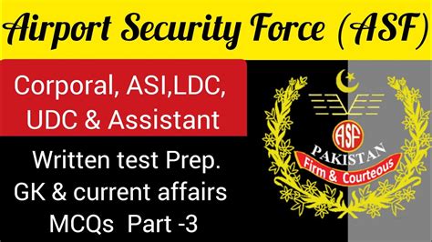 Asf Written Test Asf Preparation Gk And Current Affairs