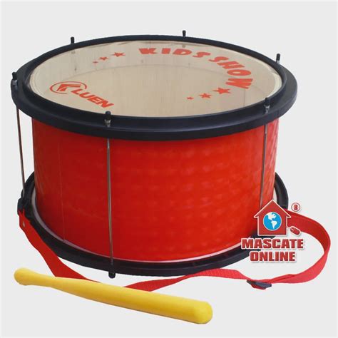 Bombo Infantil Vermelho Luen 29470 Instrumento Musical Percussão