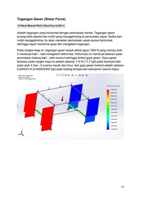 Tutorial Solidworks Stress Analysis Pada Rangka Meja PDF