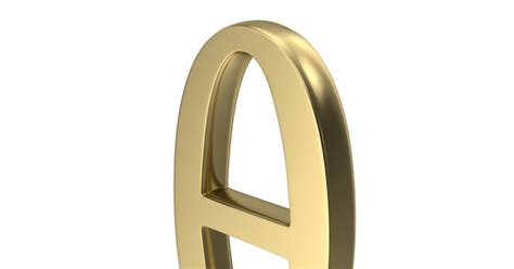 THETA Greek Symbol 3D, Incl. gold & maths - Envato Elements