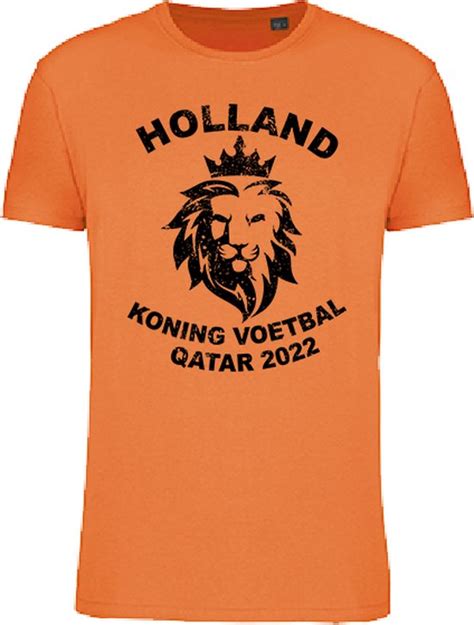 Wk Shirt Holland Koning Voetbal Vintage Nederlands Elftal Qatar 2022