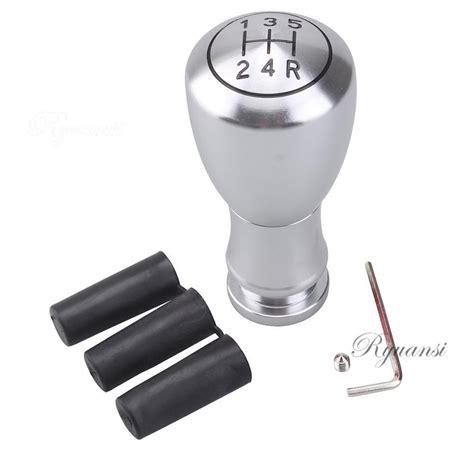 Universal 5 Speed Car Mt Manual Round Ball Gear Shift Knob Shifter Stick Lever Ebay