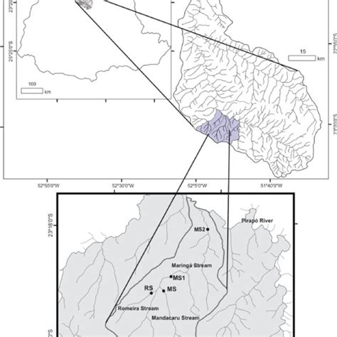 Maringá Stream Watershed And Sediment Sampling Points Download Scientific Diagram