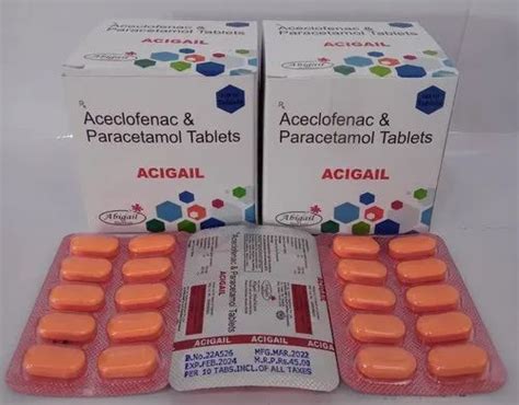 Aceclofenac Mg Paracetamol Mg At Rs Box Zerodol P Tablets