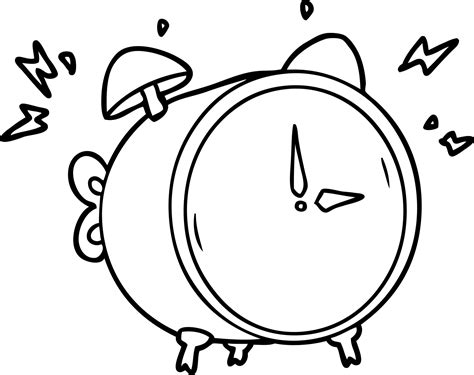 Cartoon Ringing Alarm Clock 12405851 Vector Art At Vecteezy