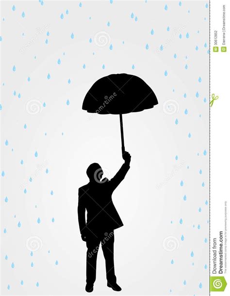 Woman Holding Umbrella In Rain Holding Umbrella In The Rain Stock