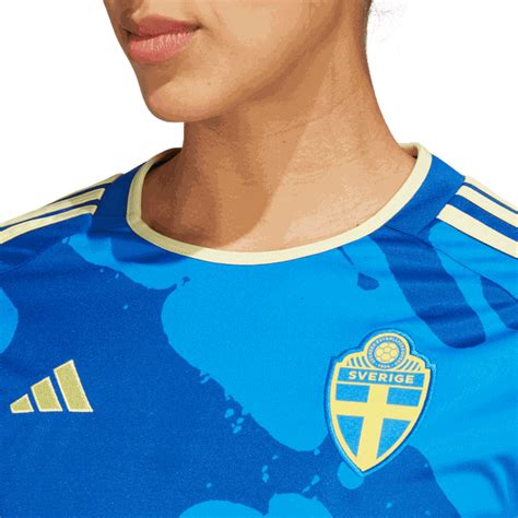 Adidas Sweden Away Jersey Women World Cup 2023 Fotballdrakt Dame