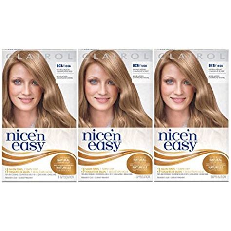 Clairol Nice N Easy Permanent Hair Color Medium Cool Blonde C Pack Of Nice N Easy Hair
