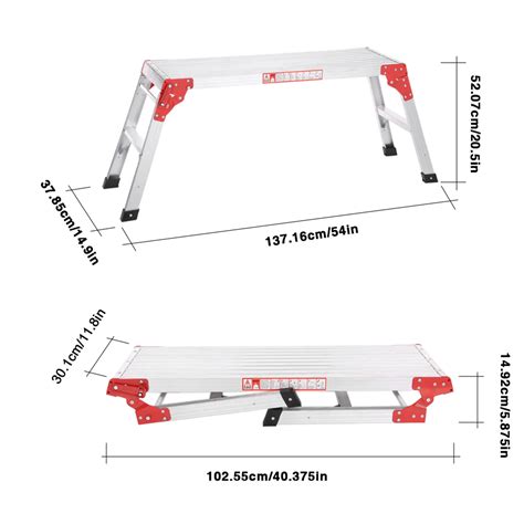 Tanio Krzesło trapezowe składana drabina schody aluminiowe lekkie