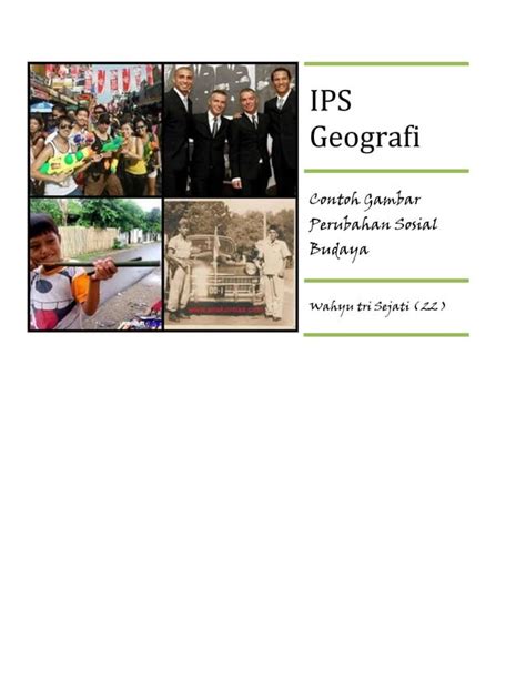 Ips Geografi Contoh Gambar Perubahan Sosial Pdf