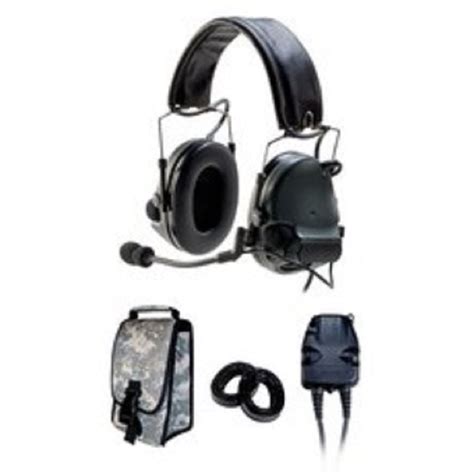 8064 00000 3m Peltor Dual Comm Comtac Iii W Split Audio And Single Downlead Ach Mich Helmet