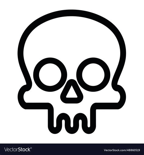 Halloween icon skull design Royalty Free Vector Image