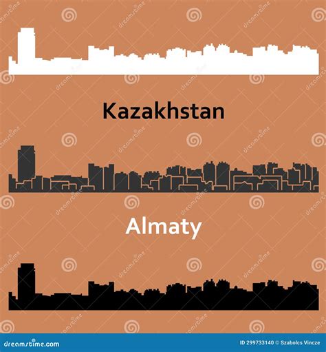 Almaty Kazakhstan Street Lights Map Satellite View On Modern City At