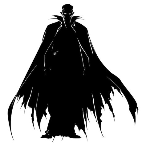 Premium Vector Silhouette Vampire Black Color Only Full Body