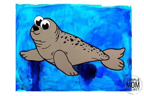 Easy Diy Arctic Seal Craft For Kids With Free Template Simple Mom Project