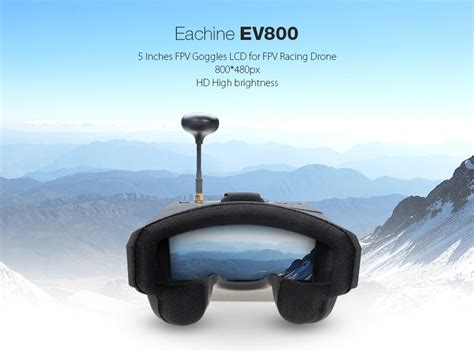 Eachine Ev800 5 Inches 800x480 Fpv Goggles 5 8g 40ch Raceband Auto