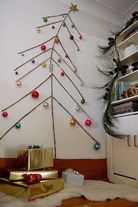 Creative Ways To Make A Christmas Tree In Small Spaces Arts And Classy