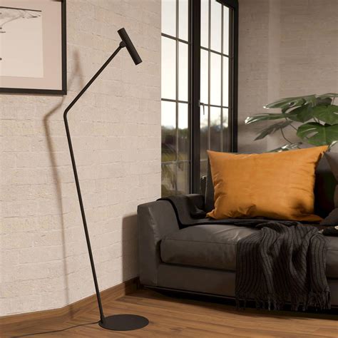 Almudaina Led Black Floor Lamp The Lighting Superstore