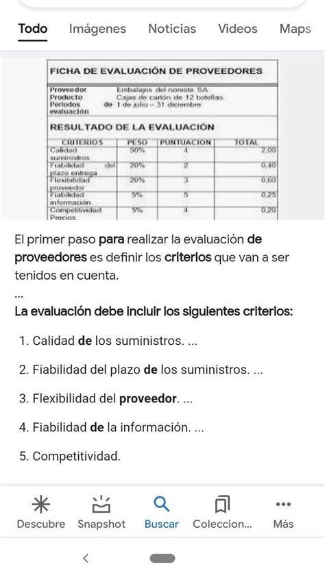 Cuales Son Los Criterios Para Evaluar A Los Proveedores Brainly Lat