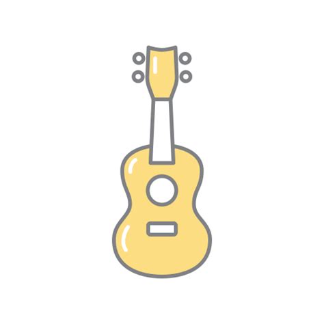 Acoustic Guitar Generic Fill And Lineal Icon