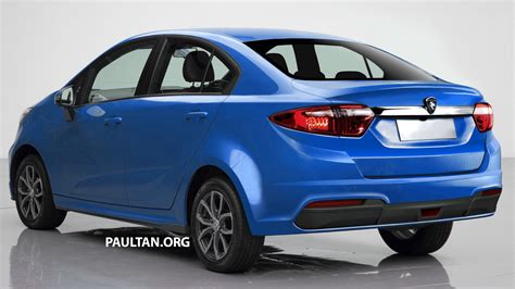 2016 Proton Persona Iriz Based Sedan Rear Three Quarter Rendering