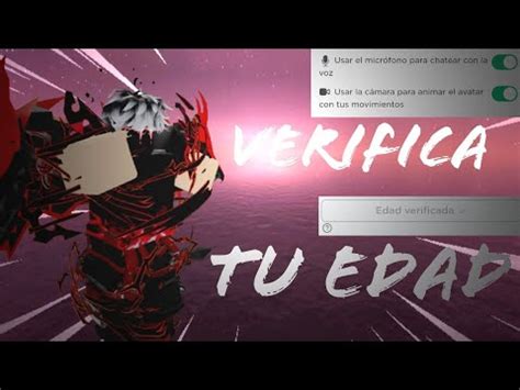 Cómo Verificar tu Edad en Roblox Para Móvil Tutorial Ocram YouTube