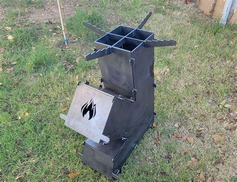 Large Collapsible Rocket Stove Perfect For Camping Hunting Or Etsy Brasil Chuck Box